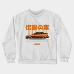 Midnight Racer Orange CRX JDM Crewneck Sweatshirt